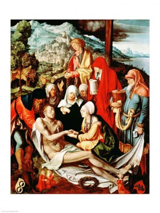 Lamentation for Christ Canvas Art - Albrecht Durer (18 x 24)