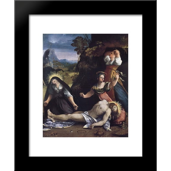 Lamentation over the Body of Christ 20x24 Framed Art Print by Dosso Dossi