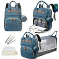 thumbnail image 1 of Lamgool Baby Diaper Bag Backpack with Changing Station, Baby Bag for Boys Girls, Waterproof Travel Diaper Backpack with Bassinet and Net, 1 of 6