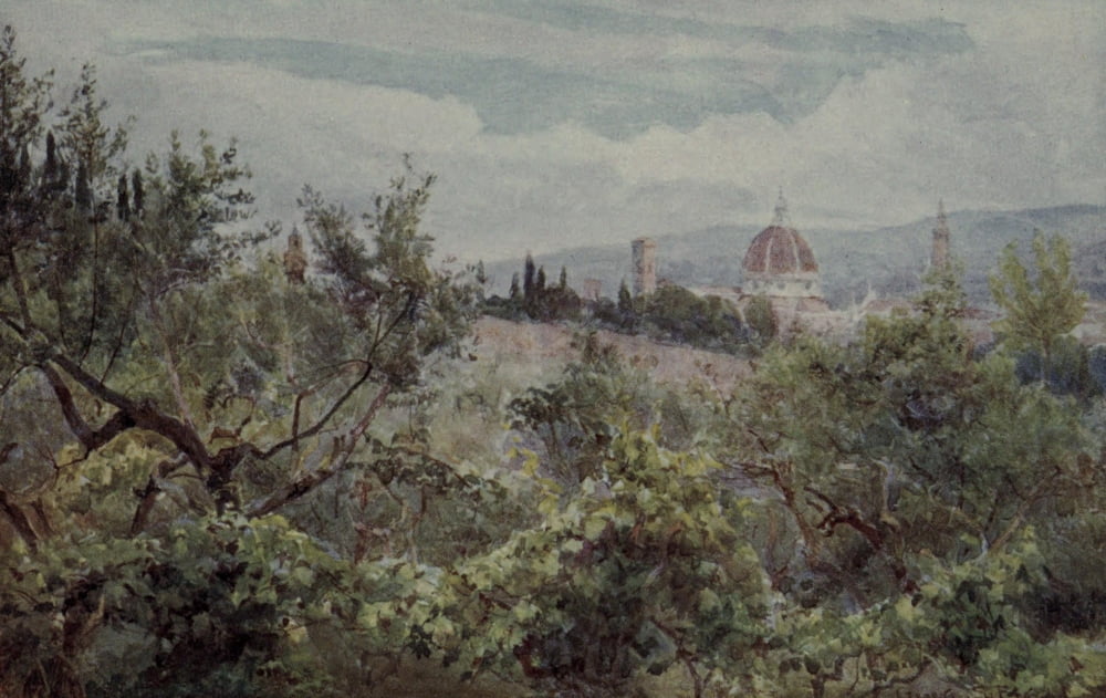 Lamias Winter-quarters 1907 Florence 2 Canvas Art - George S Elgood (18 x 24)
