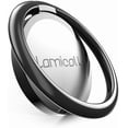 thumbnail image 1 of Lamicall Finger Ring Stand : Universal Cell Phone Ring Holder for All Phones - Black, 1 of 7