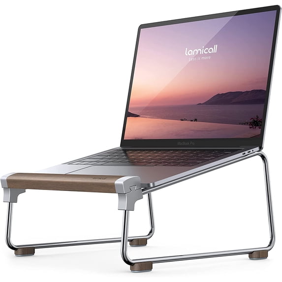 Pc Riser Wood Lamicall Laptop Stand for Desk, Laptop Riser : Portable Detachable ...