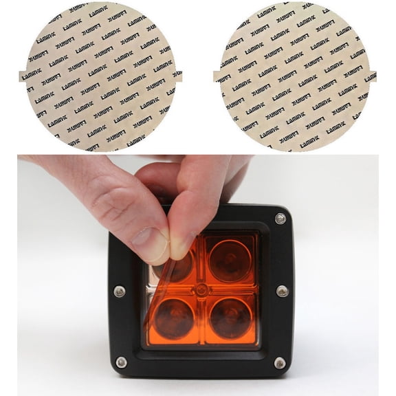 Lamin-x 4.5" Amber Round Light Covers