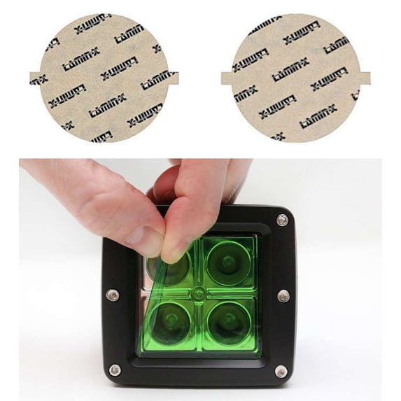 Lamin-x 5.5" Green Round Light Covers