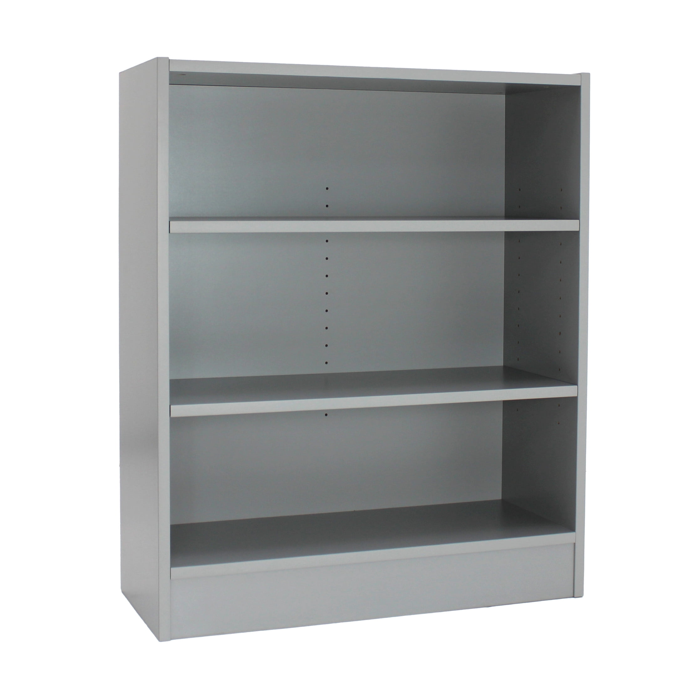 Factory Direct Partners All Ages Laminate Bookcase 3-Shelf 36" Height - Gray