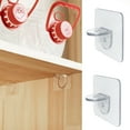 thumbnail image 1 of Laminate Bracket Shelf Support, Clear Adhesive No-drill Cabinet Corner Brace for Kitchen Organization and Clutter Reduction, Invisible Pvc Mounting Plate, Topliu, 1 of 6