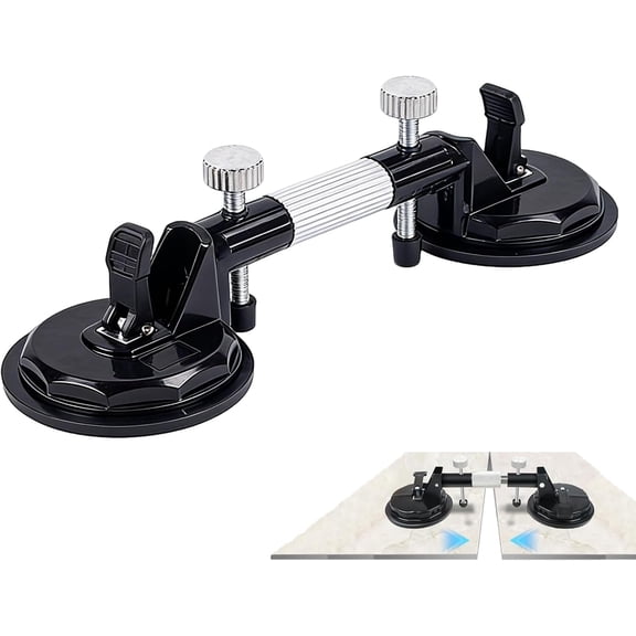 Laminate Floor Gap Repair Tool, Pro Countertop Alignment Clamps, Adjustable Granite Seam Setter with Vacuum Suction Cups, for Granite, Marble, Stone, Slab and Glass