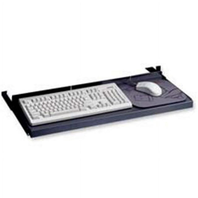 Laminate Keyboard Platform- Non-Articulating- 30in.x10in.- Metal- BK