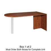 Laminate Peninsula - Cherry - 66 x 29.5 x 29.5 in.