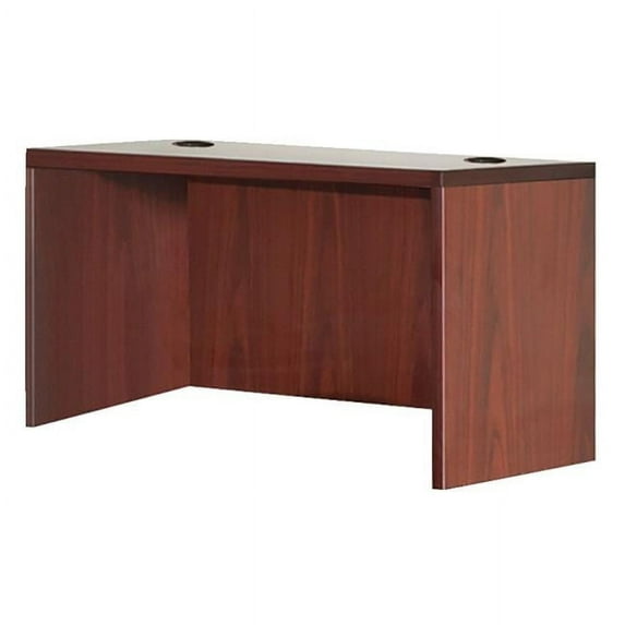 Laminate Rectangular Desk Shell - Mahogany - 47 x 29.5 x 29.5 in.