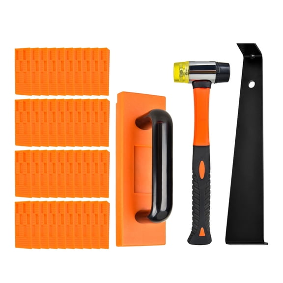 Laminate Wood Flooring Installation Kit Solid Tapping Block Wide Heavy Duty Pull Bar Reinforced Double Faced Mallets