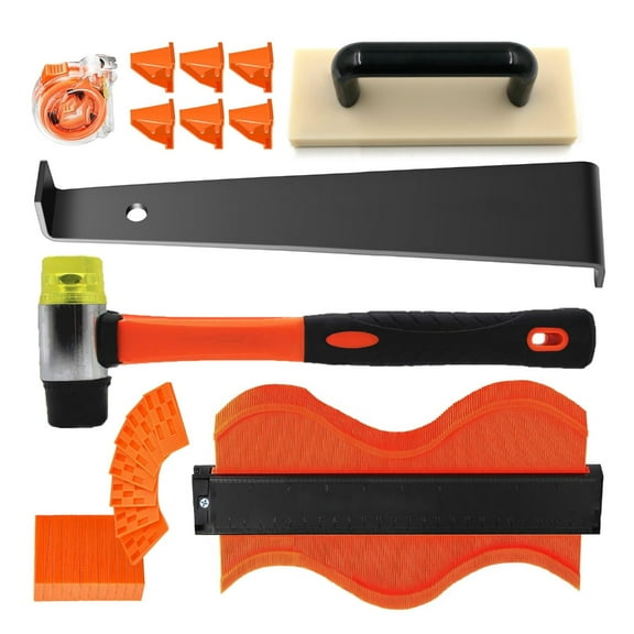 Laminate Wood Flooring Installation Upgraded Kit with Solid Tapping Block