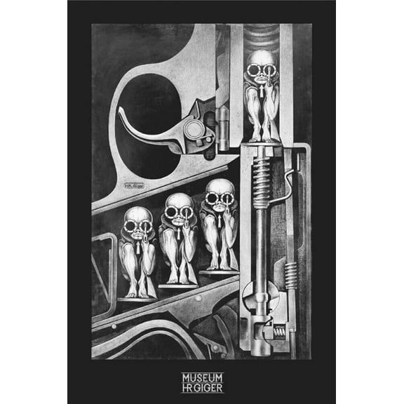 Laminated Birthmachine By H. R. Giger Poster 24.5 x 36.5