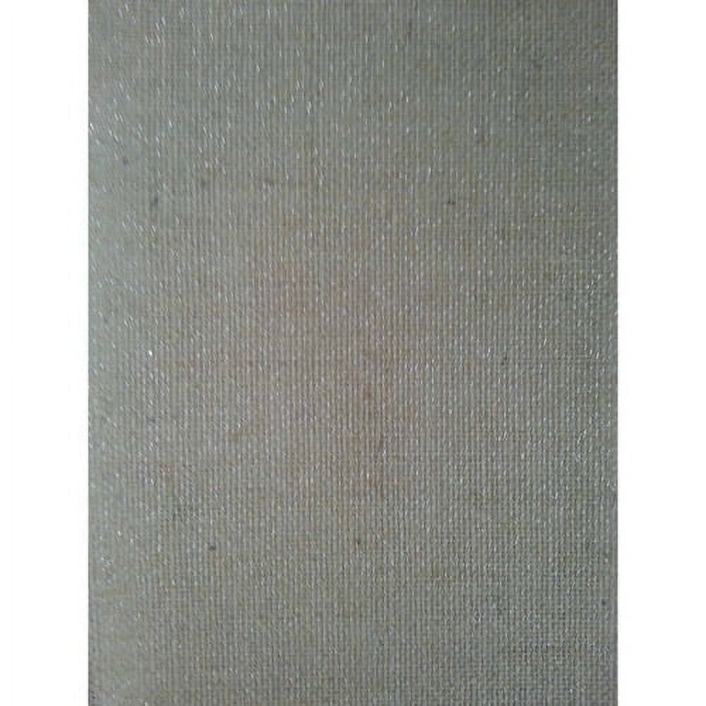 Laminated Burlap Sheets, Natural with Silver Metallic, 2 Packs