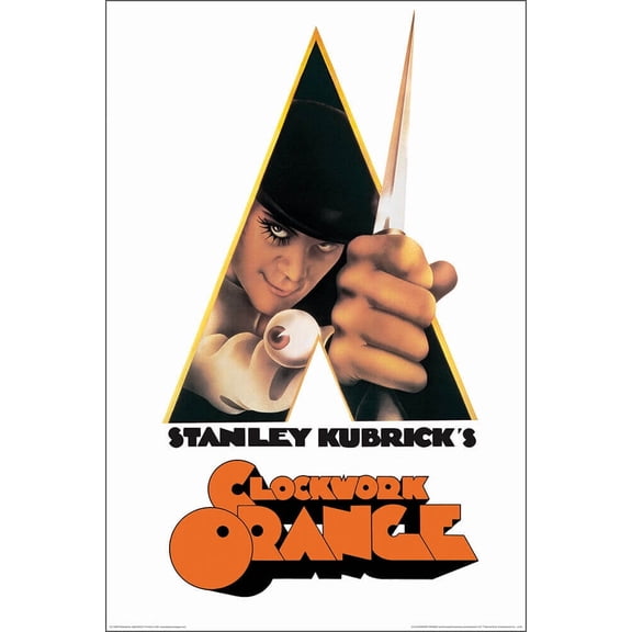 Laminated Clockwork Orange Knife Movie Poster 24.5 x36.5 inches