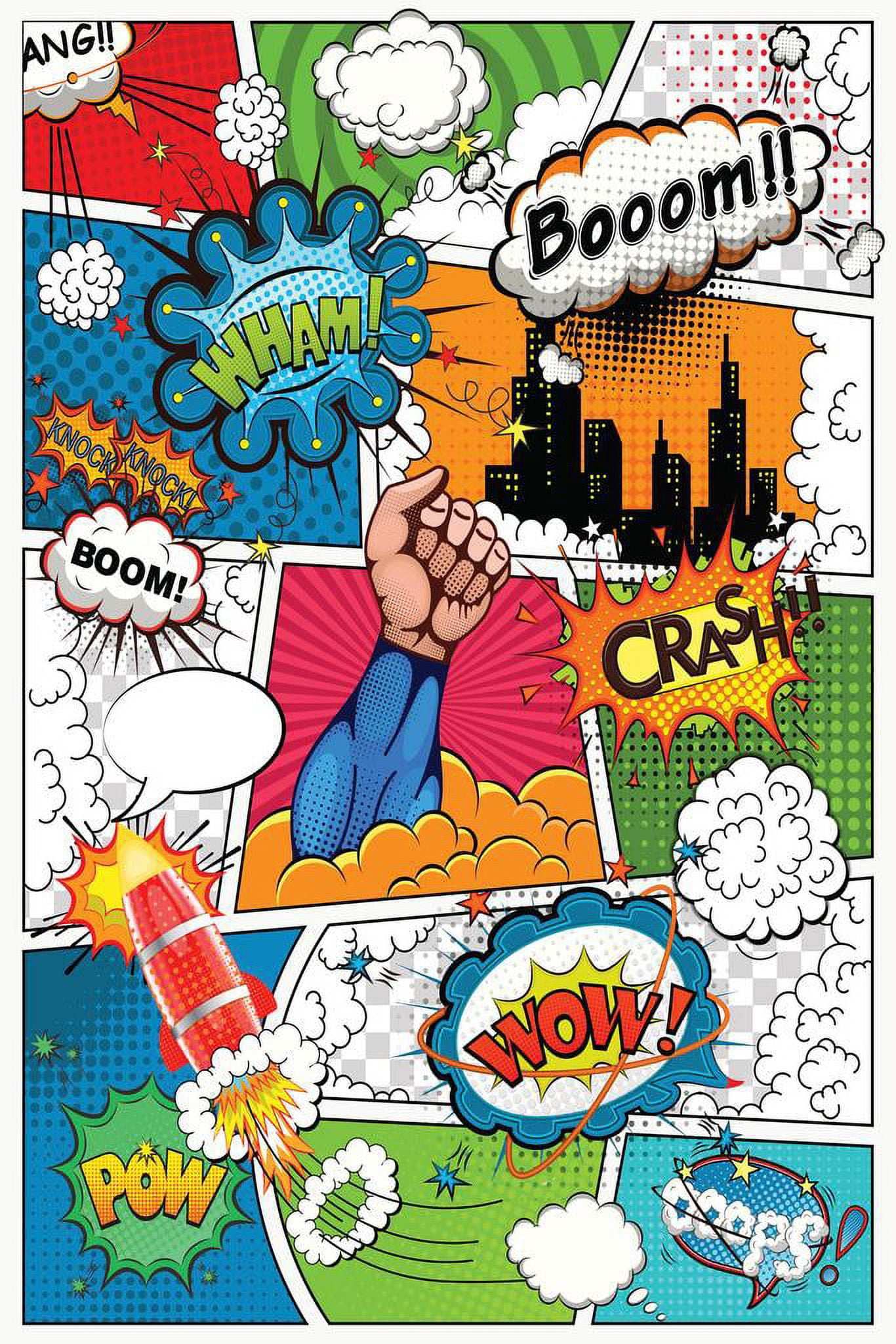 Retro Comic Superhero Design