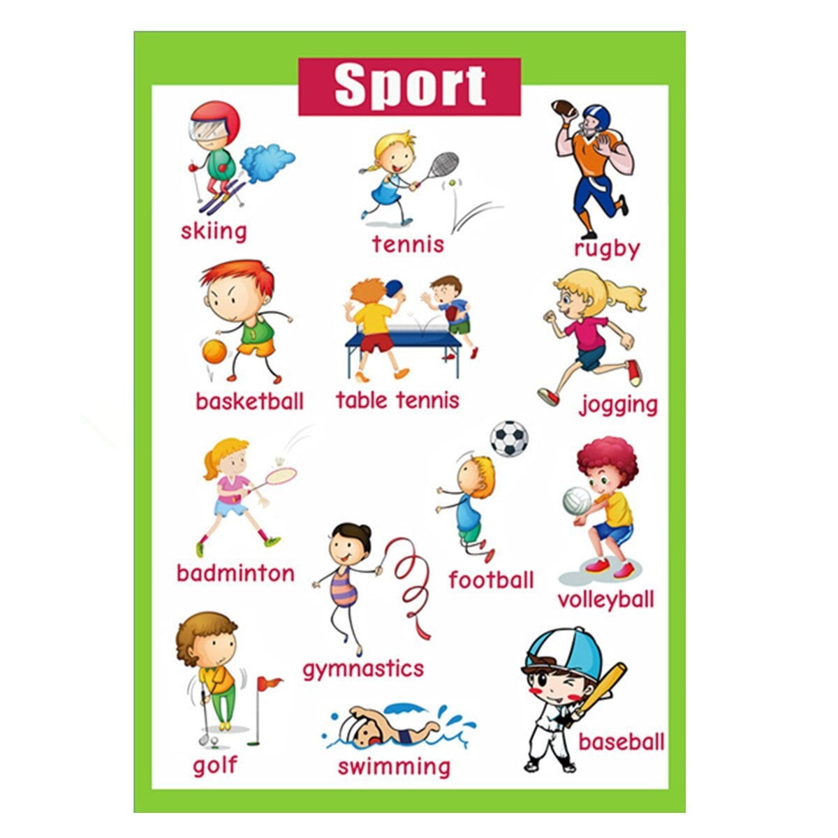Laminated Educational Preschool Posters for Toddlers| Educational Wall ...