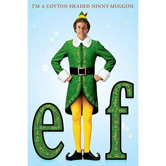 Laminated Elf One Sheet Christmas Movie Poster 24x36 Inch