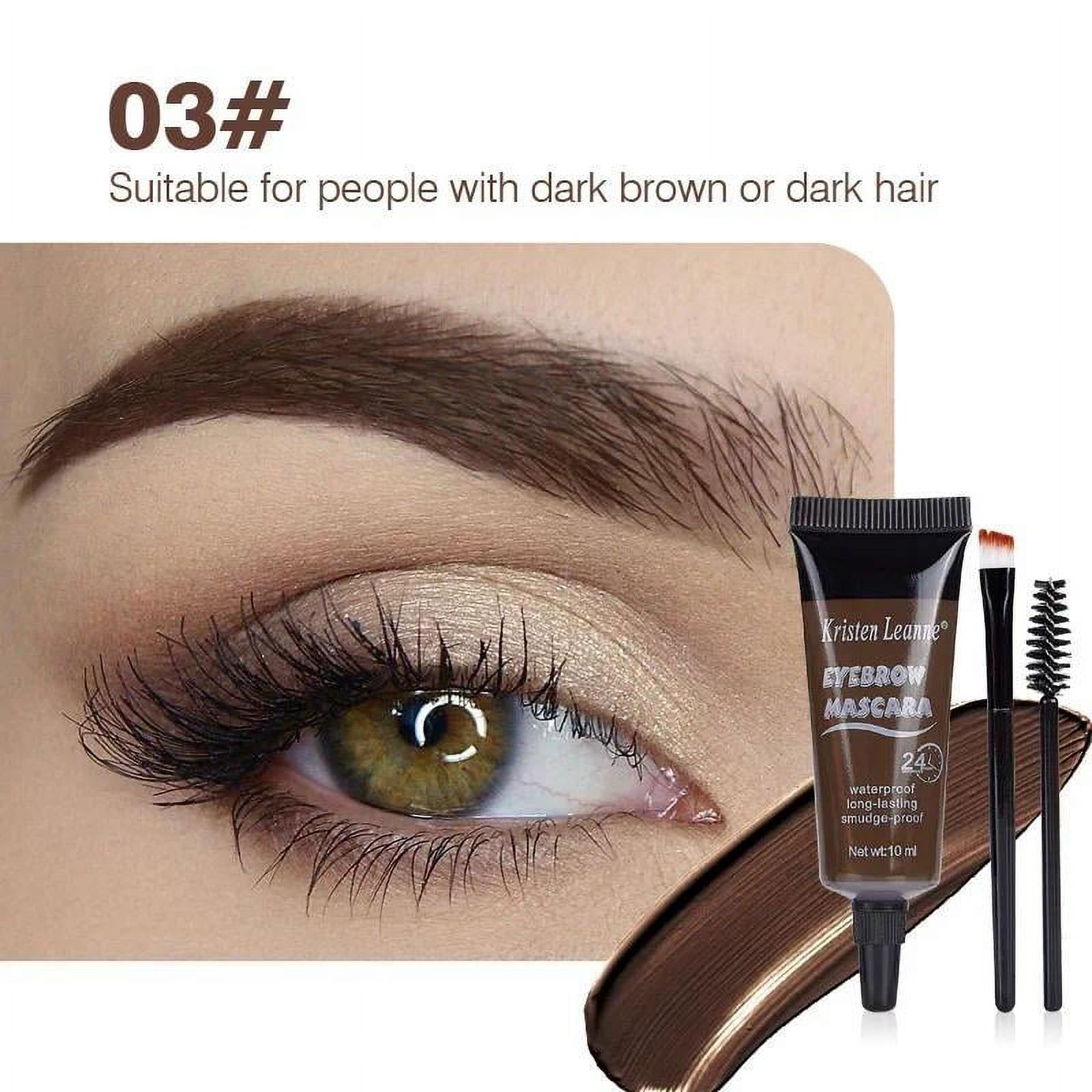 Laminated Eyebrow Tint Kit Brown Professional 2 in 1 Eyebrow Gel Lash