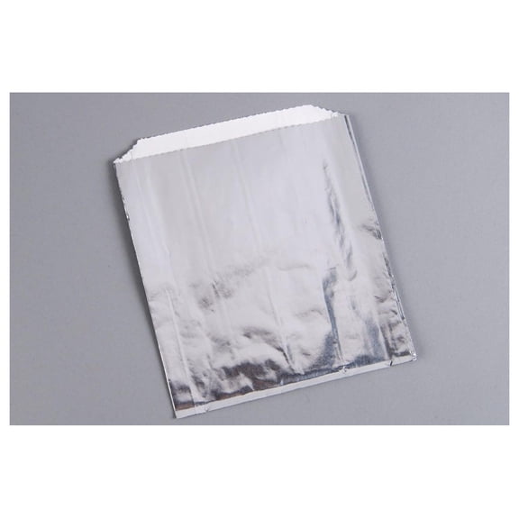 Laminated Sandwich Bag, Plain Silver, 6"x2"x8" Jumbo Size, 1000 Bags Per Case