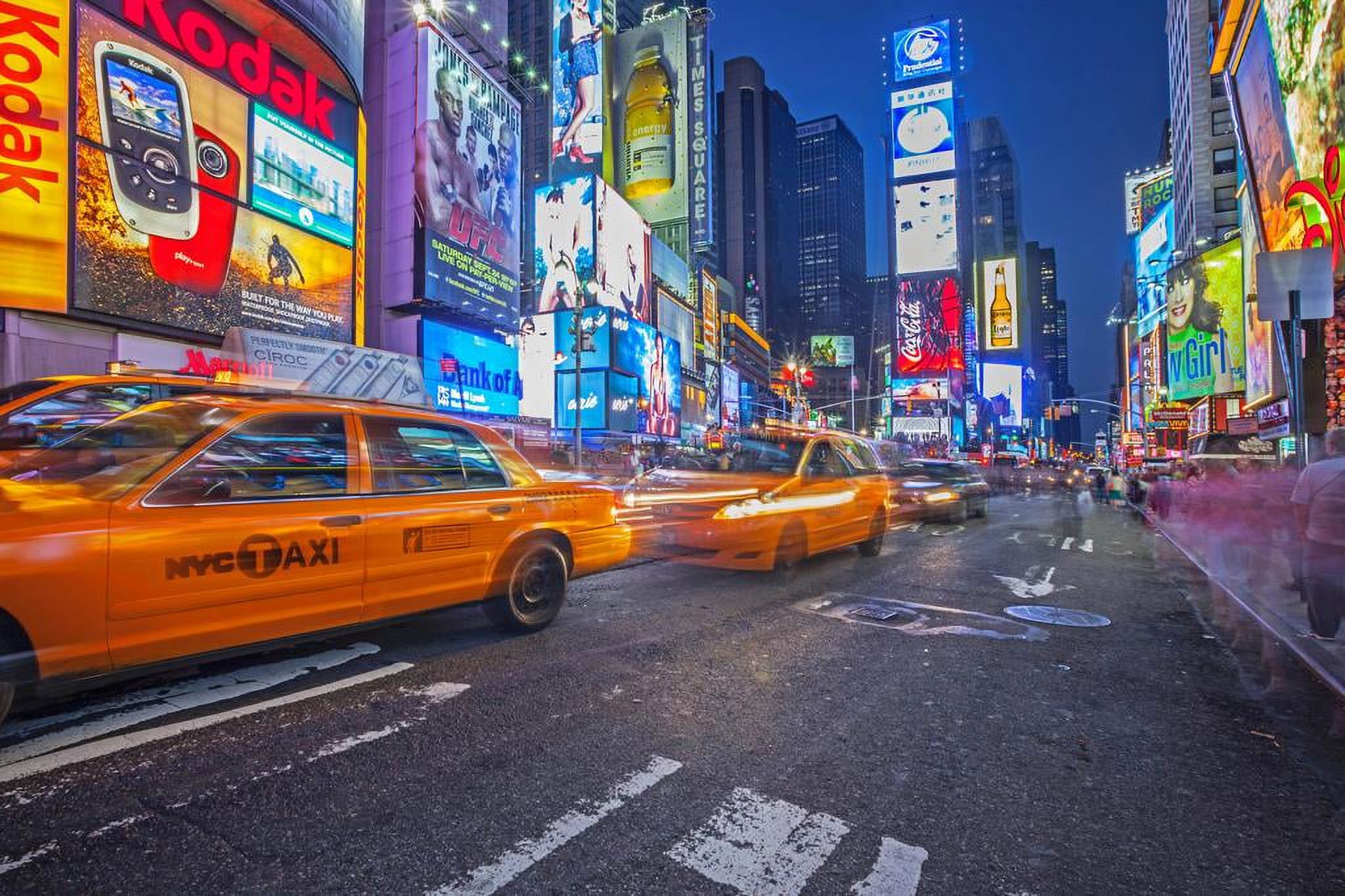 Midtown Led Sign Laminated Times Square Midtown Manhattan New York City NYC Illuminated ...