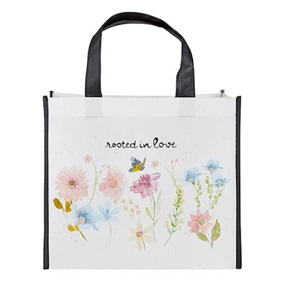 CB Gift 212466 12 x 10 x 6 in. Rooted In Love Laminated Tote Bag