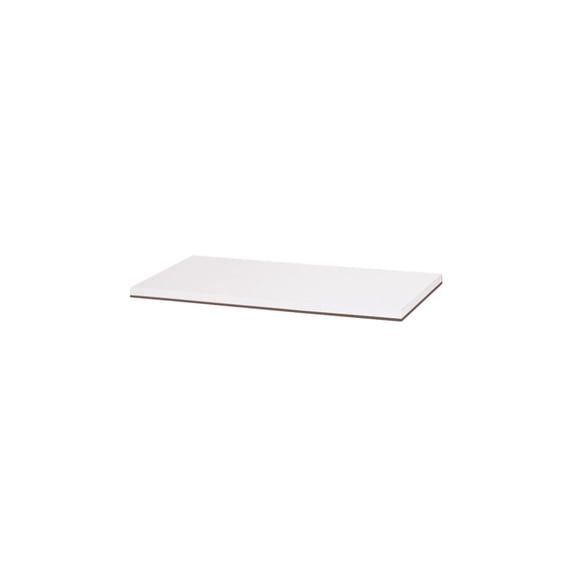 SSWBasics Laminated White Melamine Shelf Board 24 in L x 12 in W