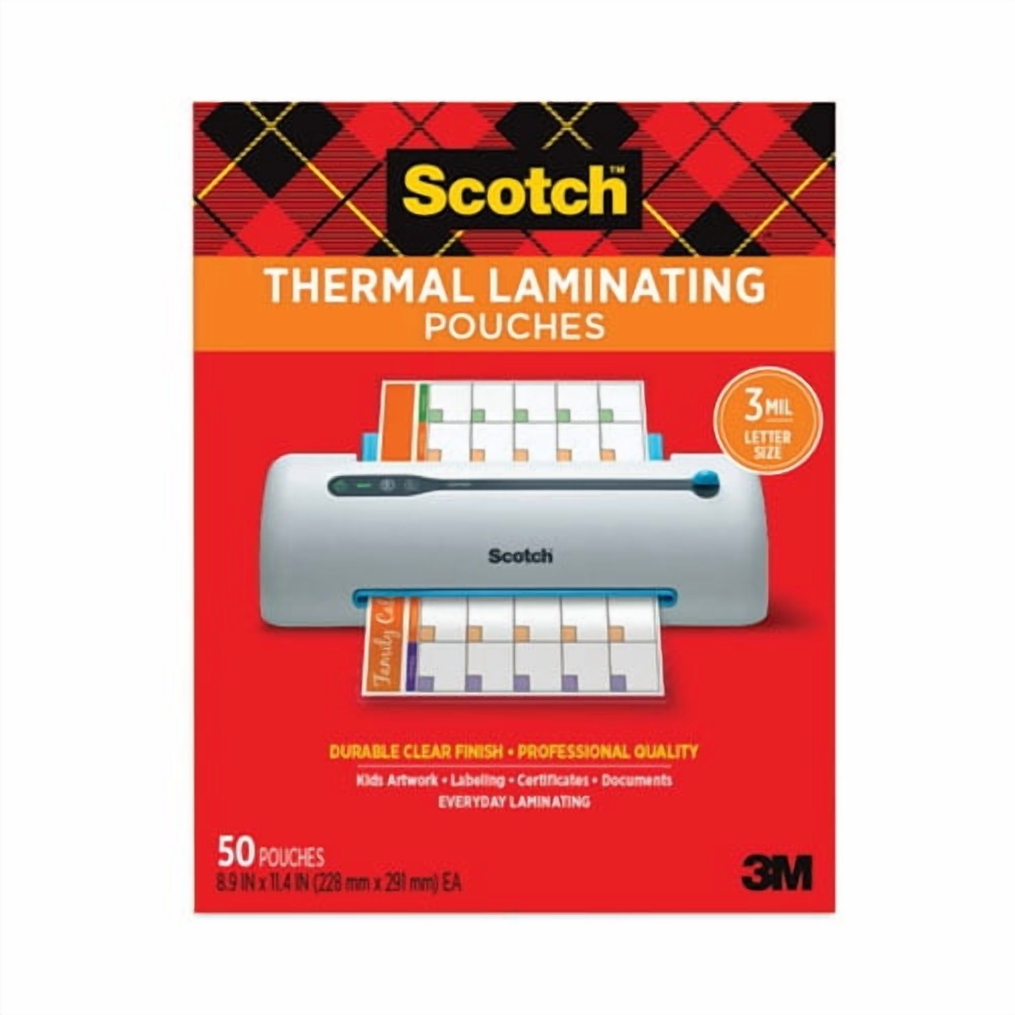 Laminating Pouches, 3 Mil, 9" X 11.5", Gloss Clear, 50/pack | Bundle of 10 Packs