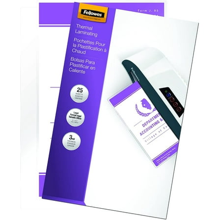 Laminating Pouches, 3 Mil, 9" X 14.5", Gloss Clear, 25/pack | Bundle of 5 Each