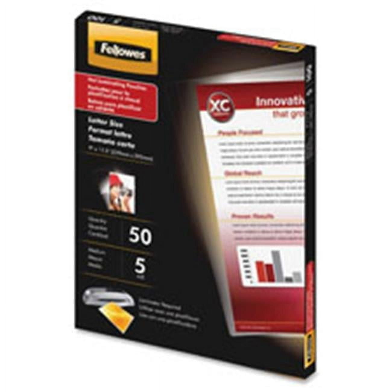 Laminating Pouches, 5 Mil, Ltr, 150Sht-PK, Clear