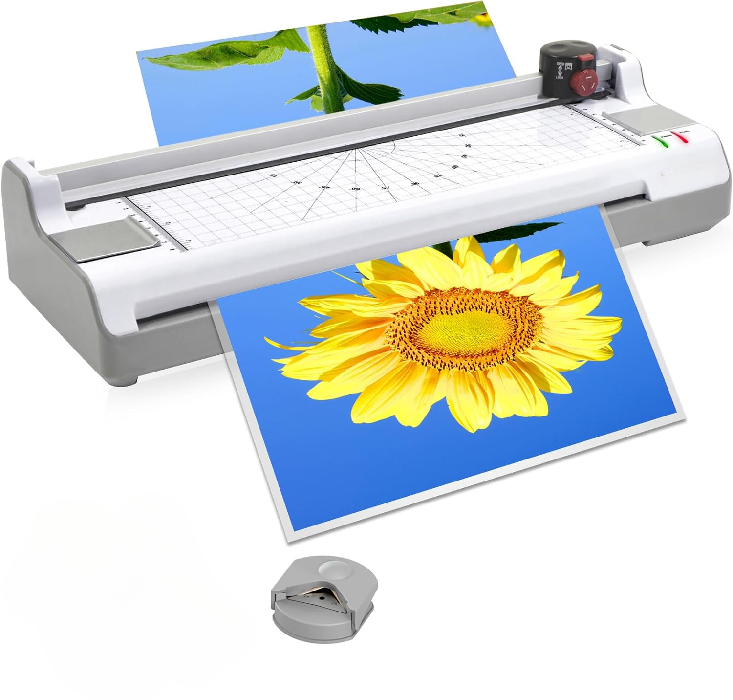 Laminator 11x17 inches, 13 inches wide thermal and cold 2-roll laminator