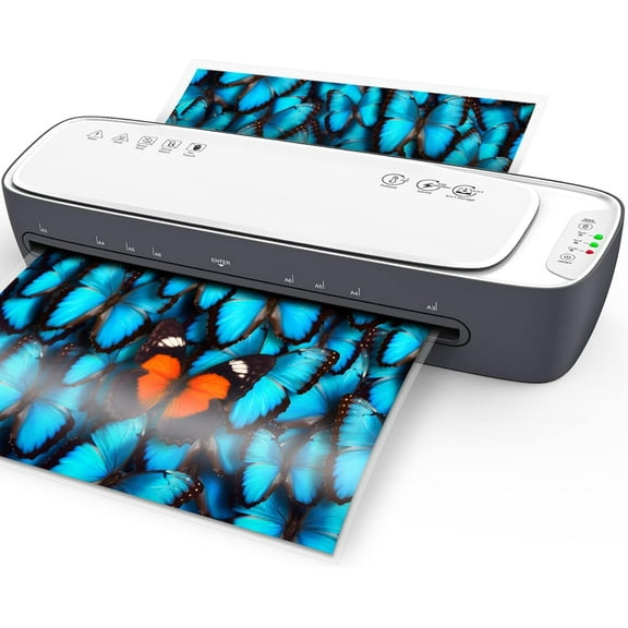 Laminator 13" Hot Press Laminator with Laminating Sheet, 9-in-1 Desk Laminator, 60-second Preheat