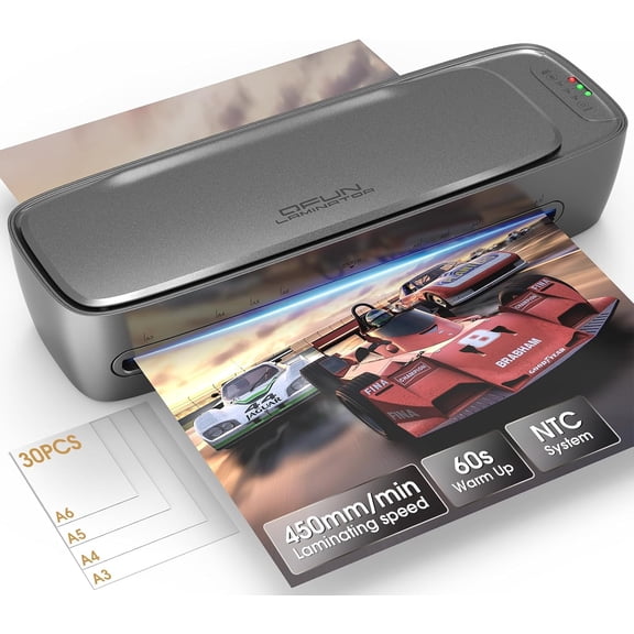 Laminator Machine 13 Inch Thermal Laminating machine 11x17 with Sheets, Cold Hot Lamination Machine 60S Warm Up Personal Laminator for Teachers, Large A3 Paper Laminate Kit for Office School Home