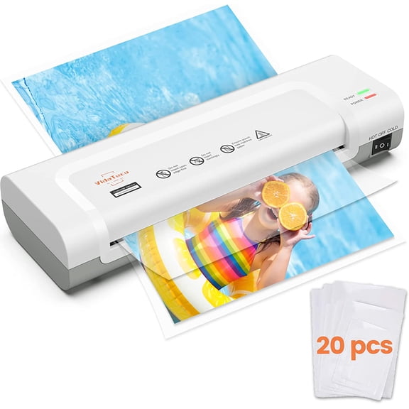 Laminator Machine 9-inch Thermal Laminator with Laminating Sheets 20 pcs,Laminating Machine with 2-Min Faster Preheat,Small Personal Lamination with Patented Roller for Teacher,Home