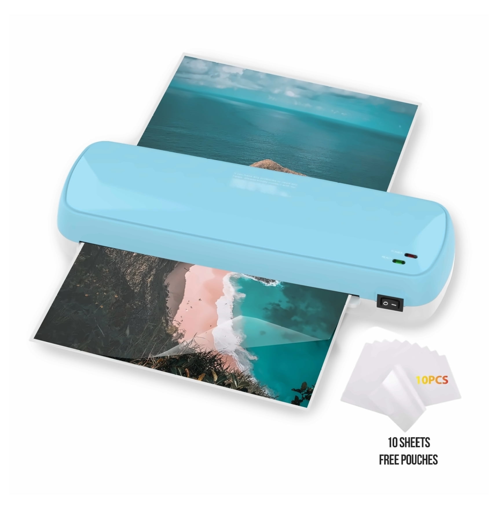 Laminator Machine - A4 A5 A6 Laminator with 10 Sheets - Fast Laminating, Never Jam, Color Preservation - Home, School, Office Supplies