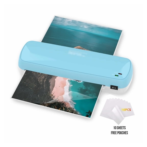 Laminator Machine - A4 A5 A6 Laminator with 10 Sheets - Fast Laminating, Never Jam, Color Preservation - Home, School, Office Supplies