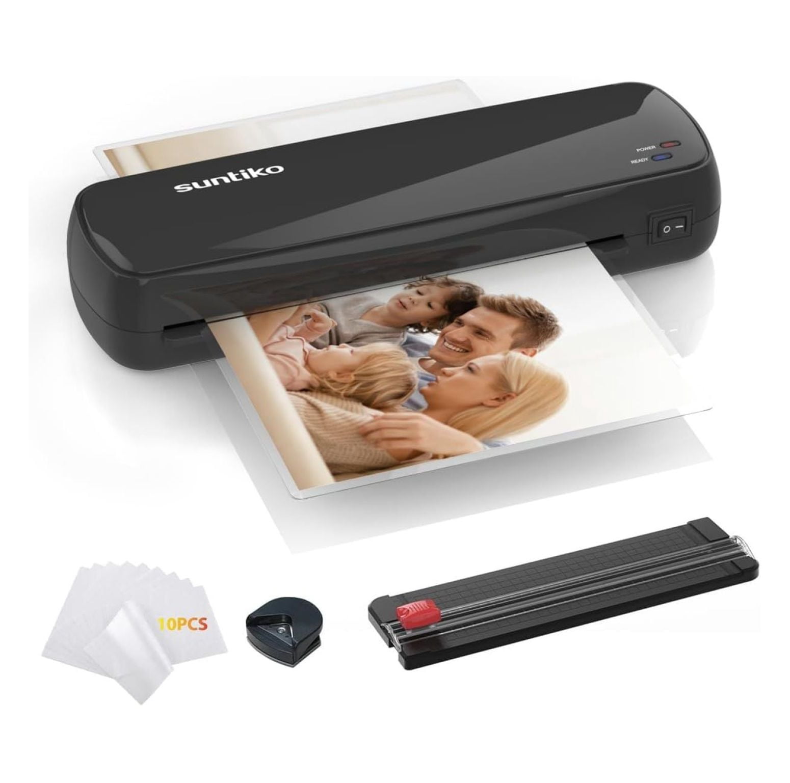 Laminator Machine A4 A5 A6, Thermal Laminator with 10 Pouches