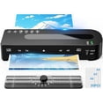 thumbnail image 1 of Laminator Machine, A4 Laminators Hot & Cold with 20 Laminating Sheets and Trimmer, 9 Inch Laminating Machine for Office, School, Business and Home, 1 of 6