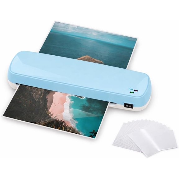 Laminator Machine with Never Jam Design and Warm Up, A4 A5 A6 Laminator for Documents and Photos, Bubble Free Color Preservation for Office School Teacher Use