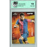 Collectible Lamine Yamal 2024 Leaf HYPE! #164 Gold SP 25 Made Rookie Card PGI 10