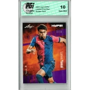 Collectible Lamine Yamal 2024 Leaf HYPE! #164 Purple SP 10 Made Rookie Card PGI 10