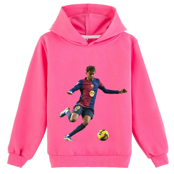 Lamine Yamal Graphic Sweatshirt Hoodie Casual Pullover for School Student Daily Holiday