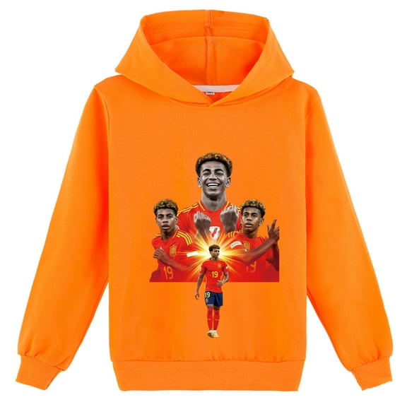 Lamine Yamal Graphic Sweatshirt Hoodie Pullover Comfortable for School Student Holiday Sports