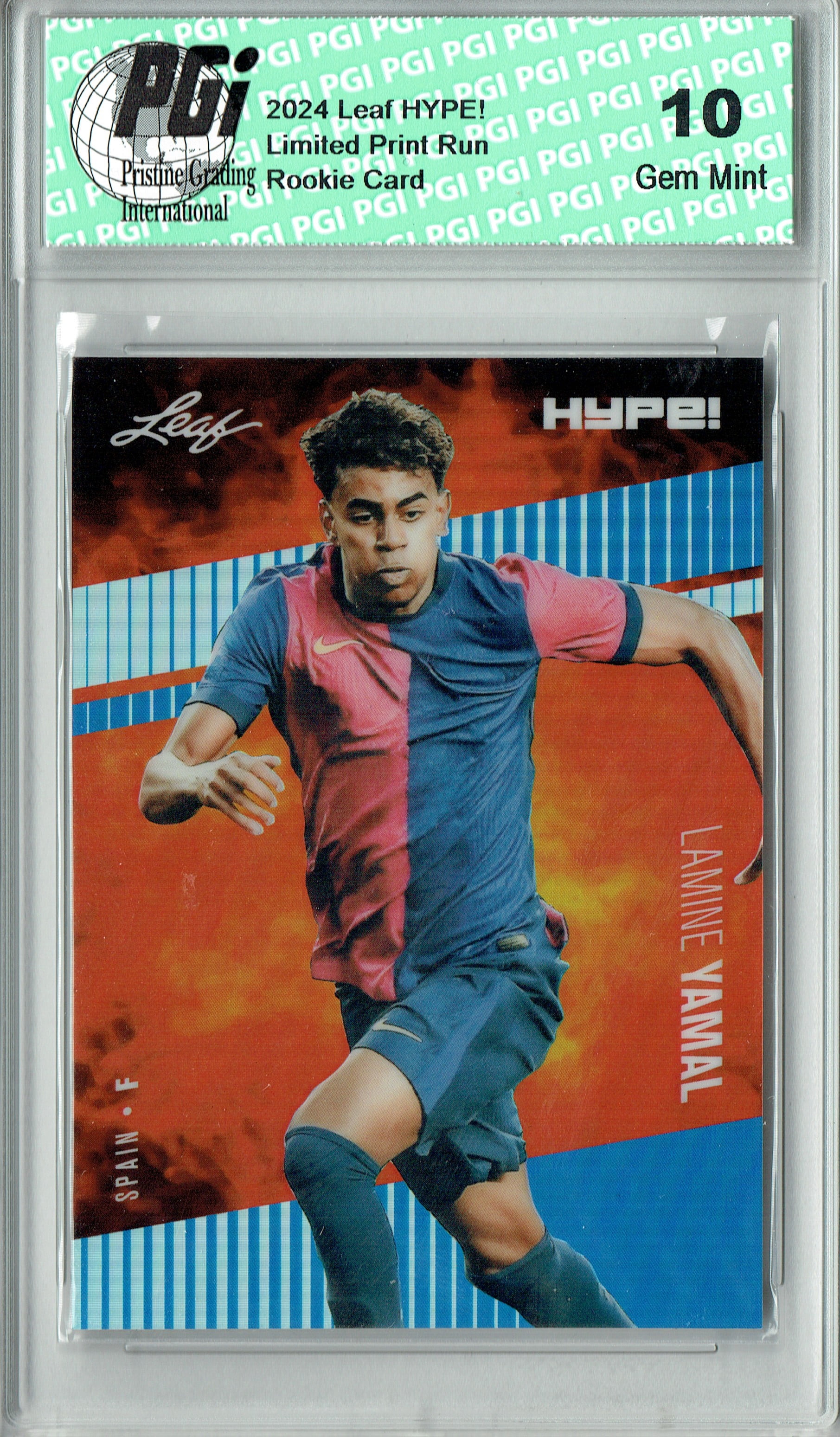 lamine yamal graded card 2023-24 Donruss #54 RC Rookie Spain Official FIFA Soccer Card in Raw (NM or Better) Condition : Sports & Outdoors Encapsulated in a tamper Lamine Yamal Barcelona Autographed 2023-24