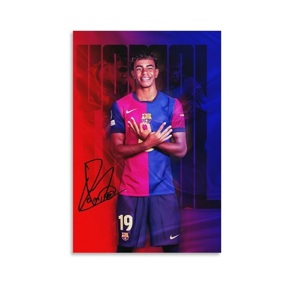 Lamine Yamal Soccer Poster Football Player Canvas Wall Art (19) Poster For Bedroom Kitchen Bathroom Living Room Office Decor