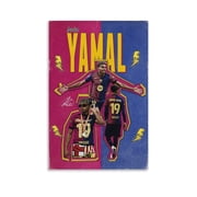 Lamine Yamal Soccer Poster Football Player Canvas Wall Art 25 Poster For Bedroom Kitchen Bathroom Living Room Office Decor