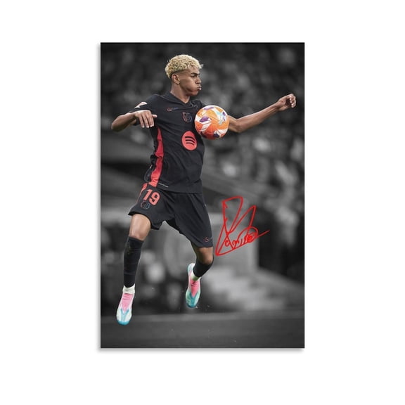 Lamine Yamal Soccer Poster Football Player Canvas Wall Art (51) Poster For Bedroom Kitchen Bathroom Living Room Office Decor