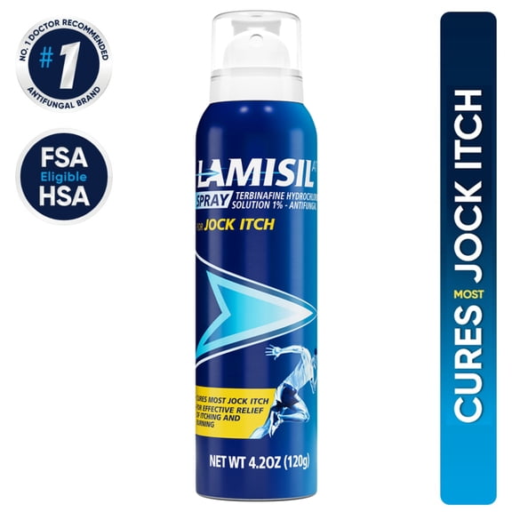 Lamisil Jock Itch Spray, 1 Week Antifungal Treatment, Prescription Strength Terbinafine, 4.2 oz