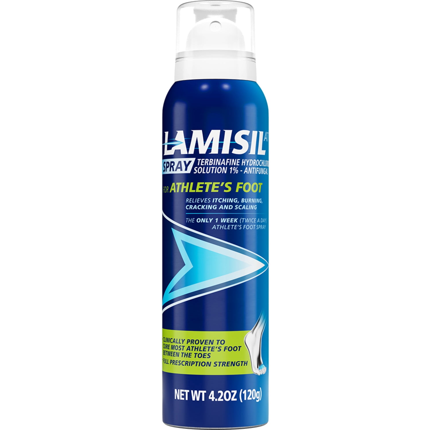 Lamisil 1 Week Antifungal Athlete's Foot Spray, Prescription Strength Terbinafine, 4.2 oz