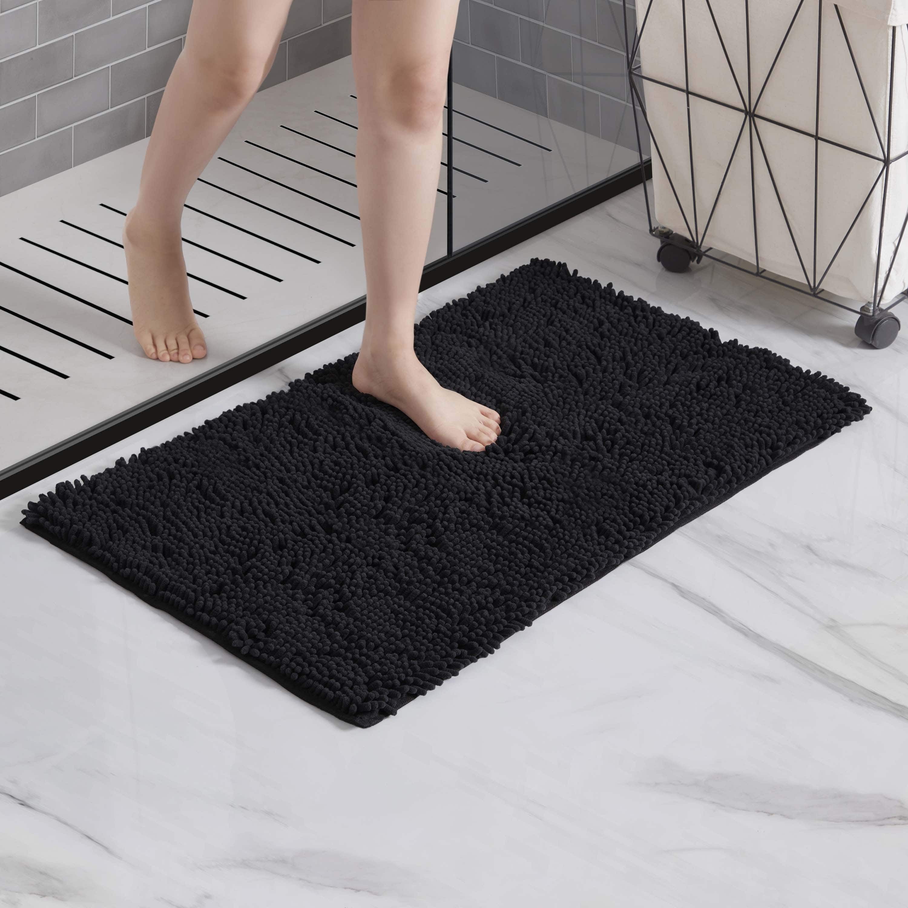 LammaLoe Bath Rug, Chenille Bathroom Rug, Absorbant Bath Mat For Bathroom Decor, Shower Mat 20x32